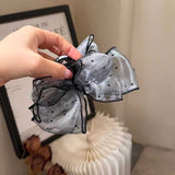 シアードットリボンヘアクリップ