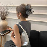 シアードットリボンヘアクリップ