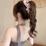 シャーリングシュシュヘアクリップ