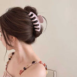 ピンクパターンヘアクリップ2点SET