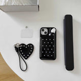 ハートチャーム付きウィッシュコアiPhoneケース