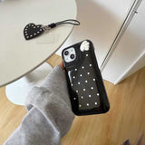 ハートチャーム付きウィッシュコアiPhoneケース