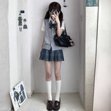ベーシックニットベスト制服コーデ4点SET