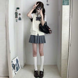 ベーシックニットベスト制服コーデ4点SET