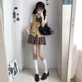 ベーシックニットベスト制服コーデ4点SET