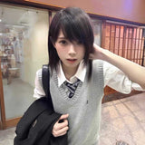 グレーベスト制服コーデ3点SET