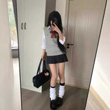 グレーベスト制服コーデ3点SET