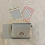 シルバーアクセントレザー財布