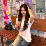 ワンショルダーアメリカンチェリーTシャツ