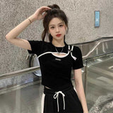 サイドバックルスリットTシャツ