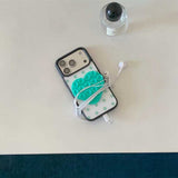ドットハート吸盤iPhoneケース