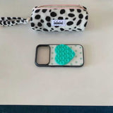 ドットハート吸盤iPhoneケース