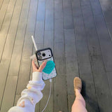 ドットハート吸盤iPhoneケース