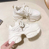 厚底ダークワンカラースニーカー