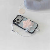 パステルドットスター吸盤iPhoneケース