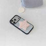 パステルドットスター吸盤iPhoneケース