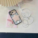 パステルドットスター吸盤iPhoneケース
