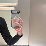 パステルドットスター吸盤iPhoneケース