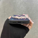 Y2KデニムハートiPhoneケース