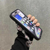 Y2KデニムハートiPhoneケース
