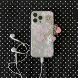 クリアハイビスカスiPhoneケース
