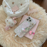 クリアハイビスカスiPhoneケース