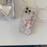 クリアハイビスカスiPhoneケース