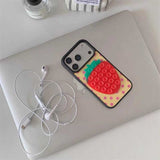 ドットストロベリー吸盤iPhoneケース