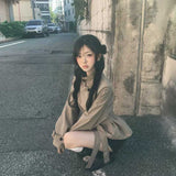 ハイネックショートトレンチコート