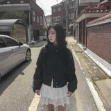 ハイネックボタンブルゾン
