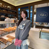 マフラーダックカラーニット