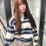 モヘアヴィンテージボーダーポロニット