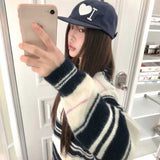 モヘアヴィンテージボーダーポロニット