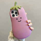 3DシリコンなすびiPhoneケース
