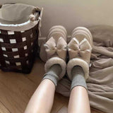 ビッグリボンムートンブーツ