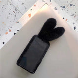 ブラックバニーぬいぐるみiPhoneケース
