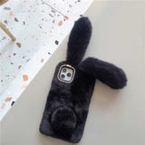 ブラックバニーぬいぐるみiPhoneケース