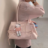 ドロストレザースクエアトートバッグ