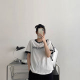モノトーンロゴリンガーTシャツ