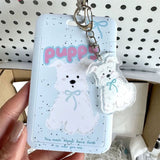 ライトブルーpuppyパスケース