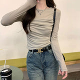 フロントギャザースルートップス