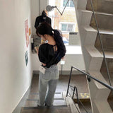 ダブルバックリボンパフブラウス