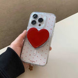 【MagSafe対応】ハートドットiPhoneケース