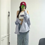 カジュアルストライプシャツ