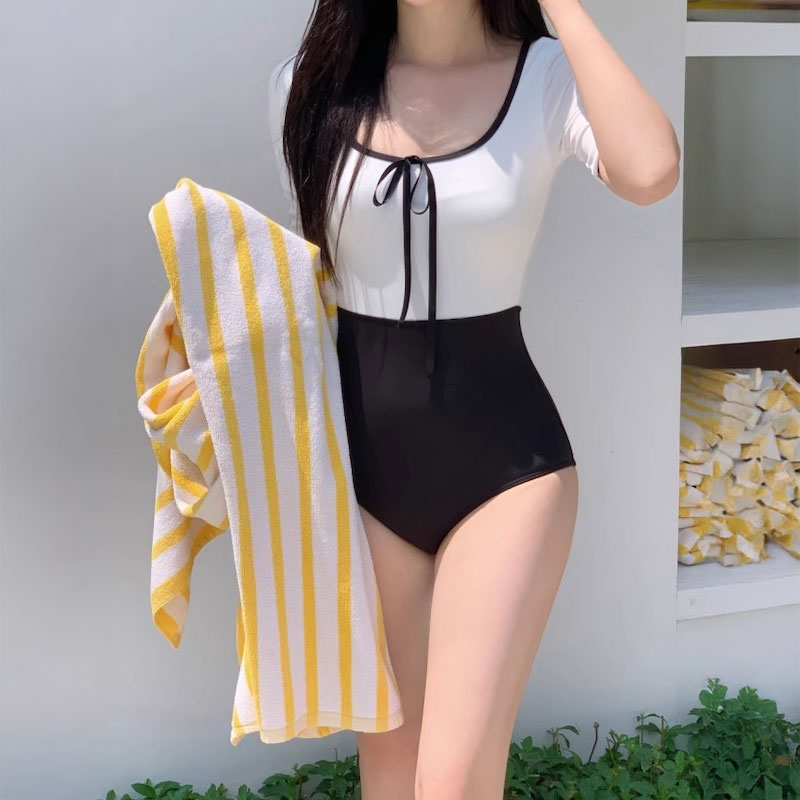 モノクロバイカラースイムウェア