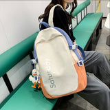 カラージップフロントロゴリュック