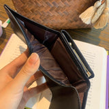ナチュラルワンポイントがま口ミニ財布
