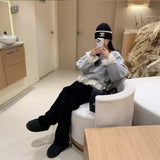 アクセントフリルパリロゴスウェット