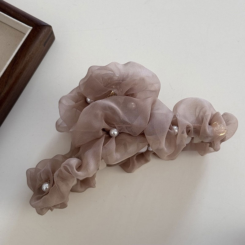 レディシュシュヘアクリップ