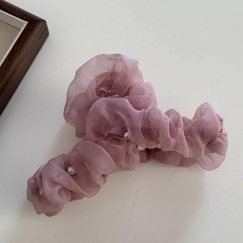 レディシュシュヘアクリップ